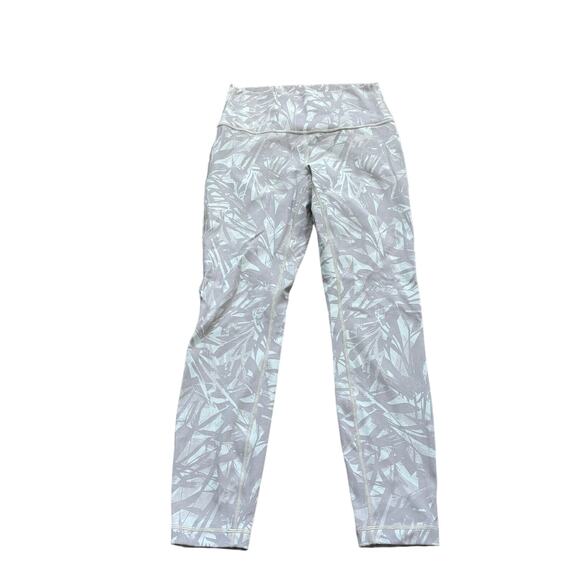 Lululemon Train Times 7/8 Pant *25" Jasmine White Multi / White Size 6 - Picture 3 of 7